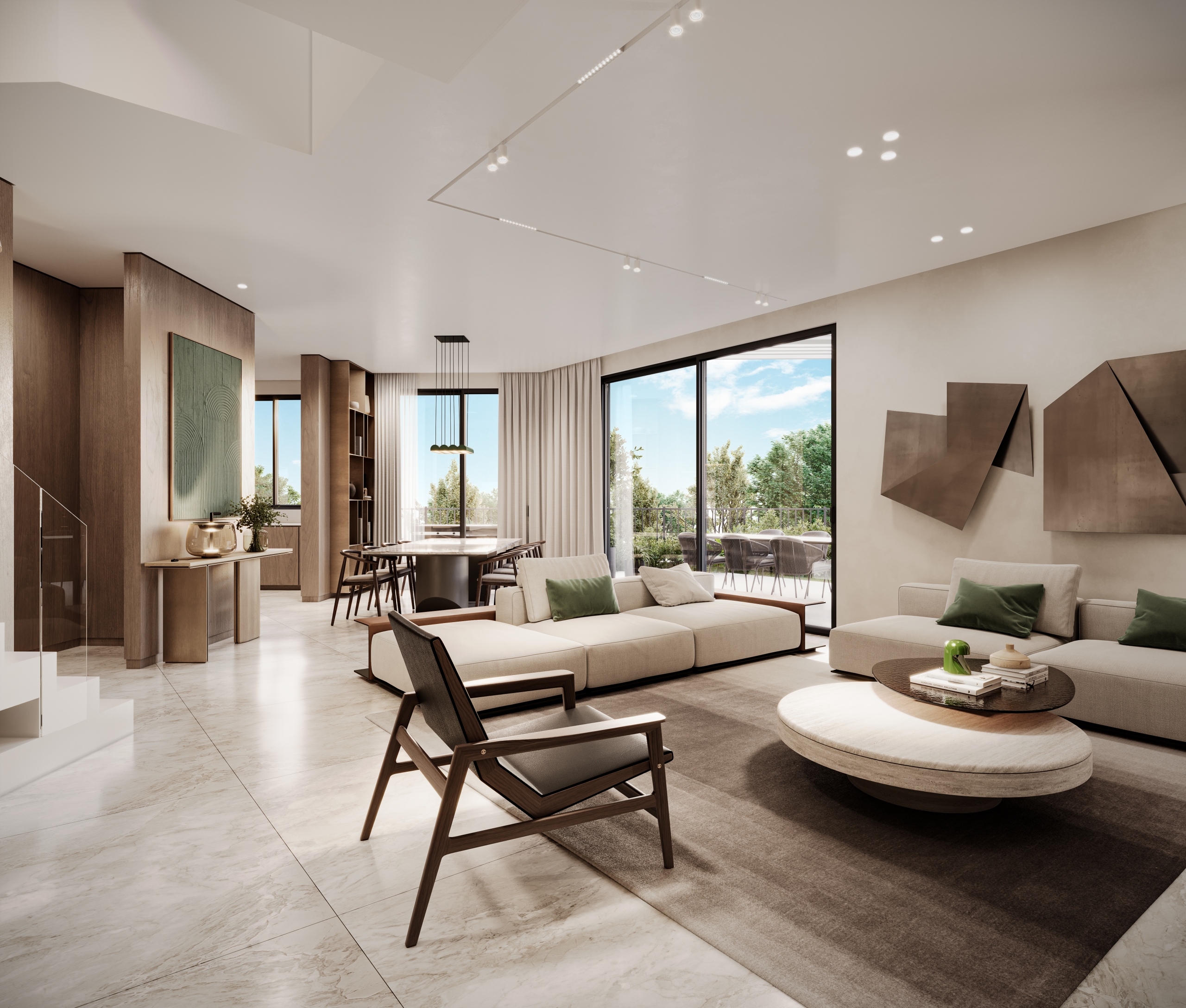 דירת גן – הדמיית פנים