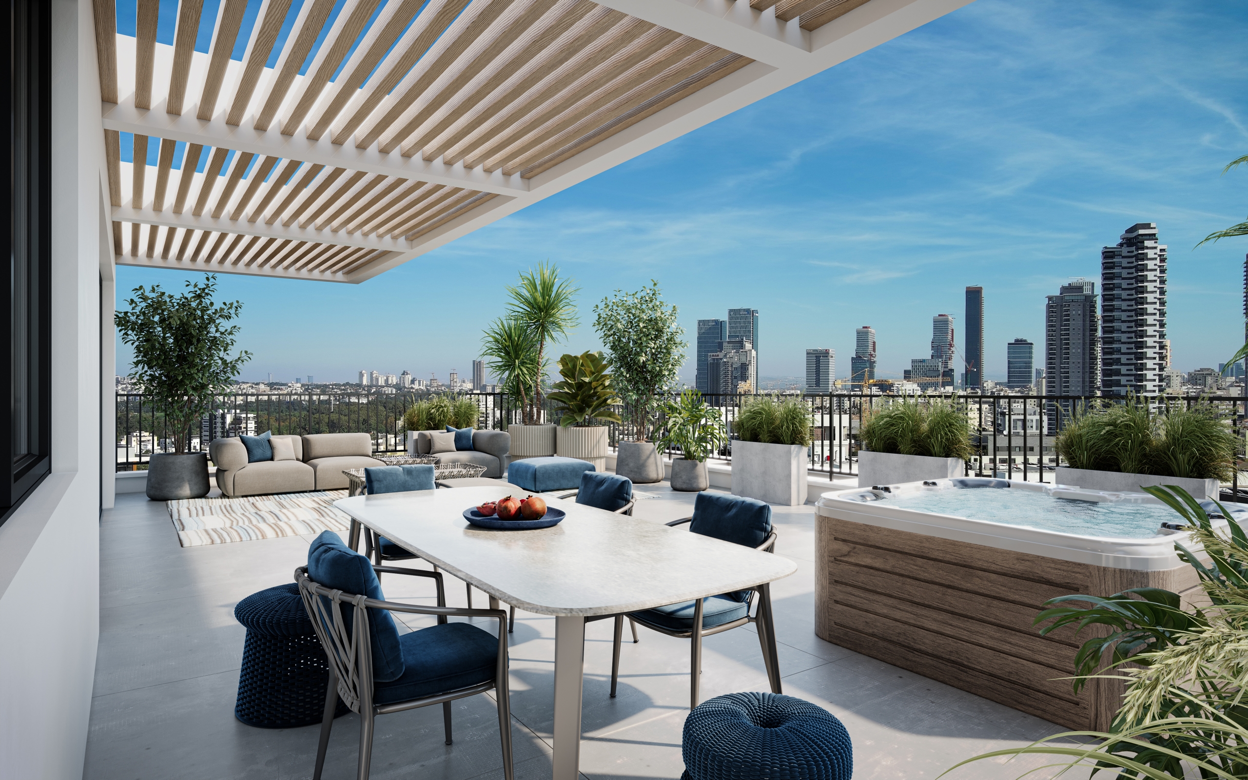 פנטהאוז – הדמיית מרפסת